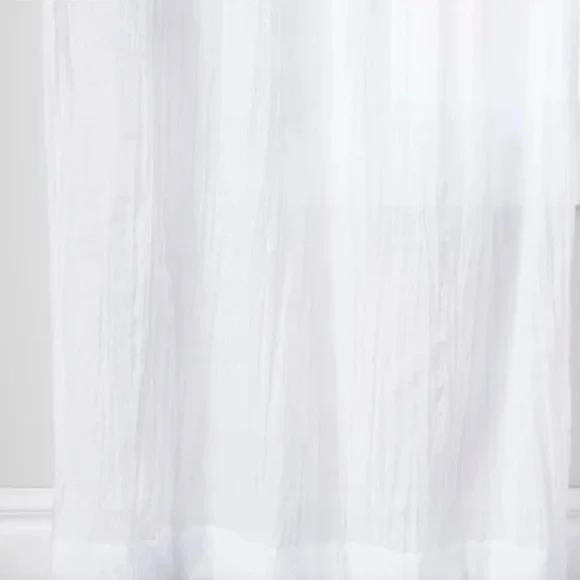 opalhouse white crushed sheer curtain panel 84"x42" (Set of 2) - Picture 3 of 7